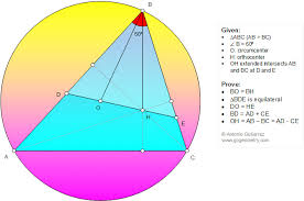 Geometry Problem 1161 Scalene Triangle 60 Degrees Angle Orthocenter Circumcenter Equilateral Triangle Congruenc Geometry Problems Geometry Math Geometry