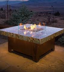 Heat up your outdoor dinners with a fire table from fireplace doors online. Cooke Collection Fire Table Custom Finishes Cooke Furniture