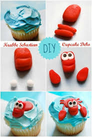 Cupcakes Mit Krabben Deko Meerjungfrau Kuchen Cupcakes Strand Kuchen