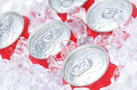 Close Up Of Soda Cans In Ice With Condensation Stock Photo Picture And Royalty Free Image Image 5207889