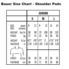 Bauer Hockey Nexus N7000 Ice Hockey Junior Shoulder Pads Adjustable Fit S L