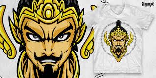 Gatotkaca T Shirt Design By Angoes25 Vector Artwork In 5 Colors Layered For Sale Untuk Dicoba Pinterest