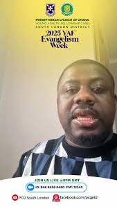 Christmas message from our District Minister, Rev Dr Victor Okoe Abbey.