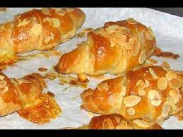 Mini Cheese Almond Croissant Baking Recipe Youtube Yeast Cake Recipe Recipes Almond Croissant