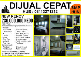 Oji property hp / wa : Jual Apartemen New Renov Murah Graha288