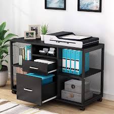 This ikea hack will knock. File Cabinet Tribesigns 2 Drawer Large Filing Cabinets Organizers Modern Lateral Mobile File Storage Cabinets Printer Stand With Open Storage Shelves Wheels For Home Office Bathroom Walmart Com Walmart Com