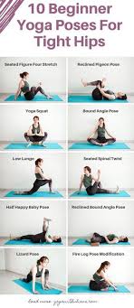People think of hip openers are poses like pigeon, where the femur is externally rotated, but something like eagle, where the leg is internally rotated is also a hip stretch. Yoga 10 Hip Opening Yoga Stretches For Beginners Yoga Stretches For Beginners Hip Opening Yoga Easy Yoga Workouts