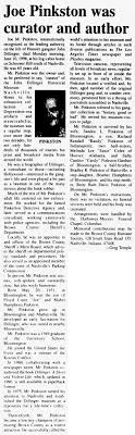Joe M Pinkston (1931-1996)