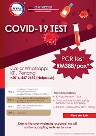 Kpj's weekly volatility (4%) has been stable over the past year. Pcr Covid 19 Test To Kpj Penang Specialist Hospital Facebook