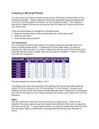 Investing In Municipal Bonds