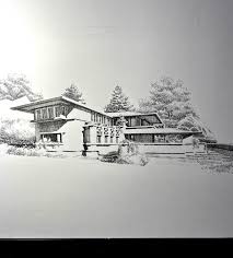 Meyer May House, designed by Frank Lloyd Wright. Grand Rapids, Michigan.  2024 : r/drawing