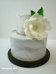 Black And White Watercolor Cake Grey Marble Birthday Cake With Signature White Sugar Flower By The Butter End Cakery Watercolor Cake 16 Birthday Cake Marble Cake