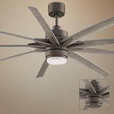 84 Odyn Matte Greige Led Outdoor Ceiling Fan 9c443 Lamps Plus Fan Light Outdoor Ceiling Fans Ceiling Fan