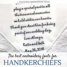 White 26 letters embroidery design pocket rectangular towel . The Best Embroidery Fonts For Handkerchiefs Machine Embroidery Geek