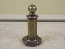 Vintage Brass Striker Lighter Permanent Match Pedestal Table Parlor Antique Rare Unknown Vintage Brass Vintage Antiques