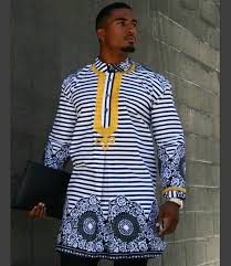 Black And White African Print Shirt Image Of The Sikani Shirt Black White African Print Fashion African Clothing Black Shirt