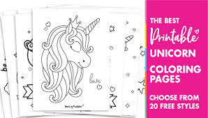 the best unicorn coloring pages for kids adults world of printables