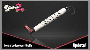 Splatoon 2 - Kensa Undercover Brella - Seventieth Weapons Update - YouTube