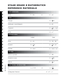 A super helpful collection of tests for both teachers and students. Staar Grade 8 Mathematics Reference Materials Printable Pdf Download