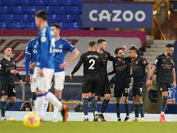 Bernardo silva (manchester city) left footed shot from outside the box to the bottom left corner. Classy Manchester City Go 10 Points Clear With 3 1 Win At Everton Football News Times Of India