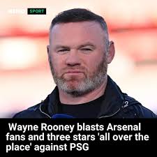 Wayne Rooney aimed a HUGE swipe at Arsenal supporters and three players who  disappointed against PSG 👀