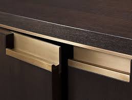 Holly Hunt Metal Lip Pull Detail Handleless Cabinets Door Handles Cabinet Design