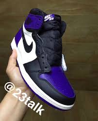 Up Close With The Air Jordan 1 Retro High Og Court Purple Air Jordans Jordan 1 Retro High Sneakers Nike