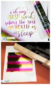 Heat Press To Foil On Paper Deco Foil Foil Projects Craft Foil