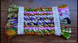 Diy Jumbo Door Mat From Old Sarees Easy Floor Mat Recycling Old Cl Door Mat Diy Diy Door Diy Rug