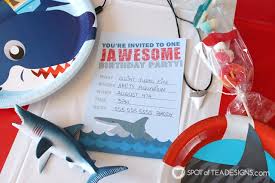 Shark Party Printables Spot Of Tea Designs