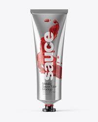 Metallic Sauce Tube Mockup In Tube Mockups On Yellow Images Object Mockups In 2020 Mockup Free Psd Mockup Psd Mockup