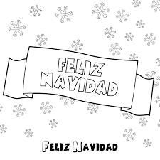 Feliz Navidad Para Colorear