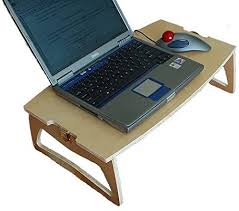 Amazon Com Laptop Bed Desk Bedtime Computer Table Folding Portable Tray Office Desks Office Products In 2020 Computer Table Laptop Desk For Bed Bed Desk