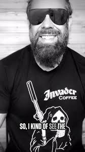Invader CEO Wes Whitlock leading by example. Order some Invader Coffee  today. It's fuel for the fearless.
