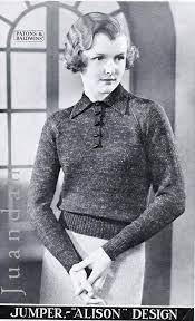 Knitting grab your knitting needles and some yarn to get started. Antique Knitting Patterns In Pdf 10 X Elegant 1930s Designs Etsy Womens Knitting Patterns Knitting Jumpers For Women