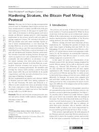 Cryptocurrency mining pool connection attempt : Pdf Hardening Stratum The Bitcoin Pool Mining Protocol