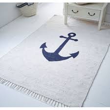 teppich anker mit ankermotiv maritimer look baumwolle katalogbild decor diy home decor beach theme decor