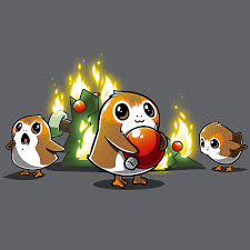 A Porg Christmas T Shirt Star Wars Drawings Star Wars Art Star Wars Nerd