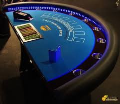 Blackjack Table With Led Lights For Hire Www Therealdealfuncasino Com Au Blackjack Game Room Led Lights