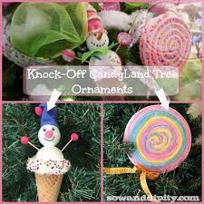 Easy Diy Candyland Themed Tree Ornaments Creative Christmas Trees Candy Christmas Decorations Christmas Tree Themes
