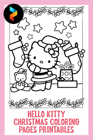 This adorable icon celebrates the season in fun and wonderful ways that you can color! 5 Best Hello Kitty Christmas Coloring Pages Printables Printablee Com