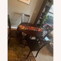 Raymour and flanigan dining room sets. Raymour Flanigan Dining Set Round Table Chairs Aptdeco
