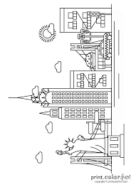 Print 2 to 4 to a page to save paper and to make just the right size for interactive notebooks. New York City Skyline Print Color Fun