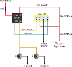 A relay is basically a switch but not like a switch that's on a wall. 5 Pin Relay Wiring Diagram For Lights