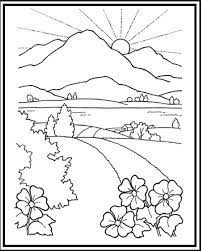 Scenery coloring pages for toddlers. Mountain Scenery Coloring Pages Printable Free Coloring Sheets Coloring Pages Nature Free Coloring Pages Nature Coloring Pages