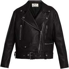 Acne Studios Mock Leather Biker Jacket 1 550 Liked On Polyvore Featuring Outerwear Jackets Blac Cropped Biker Jacket Biker Jacket Cropped Leather Jacket