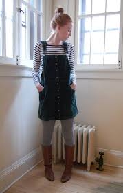 Vintage Green Corduroy Overalls Jumper By Doresvintage On Etsy Casual Fall Outfits Corduroy Overall Dress Corduroy Dress Outfit