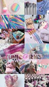 Unicorns Lukisan Flamingo Seni Buku Kertas Dinding