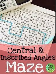 Practice Calculating Missing Central Angles Inscribed Angles And Arcs With This Fun Maze Activity Engag Angles Worksheet Maze Worksheet Common Core Geometry