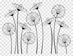 Check spelling or type a new query. Flower Cartoon Black And White Drawing Clip Art Flowers Black And White Plant Dandelion Blossom Daisy Transparent Png Pngset Com